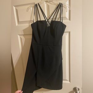 Black mini dress